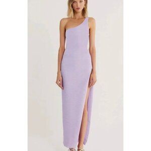 Elegant Lavender One-Shoulder Dress